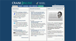 Desktop Screenshot of cranionline.com
