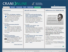 Tablet Screenshot of cranionline.com